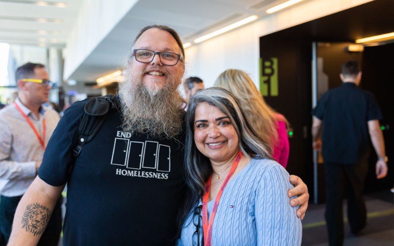 Australia Two People at Homelessness Summit